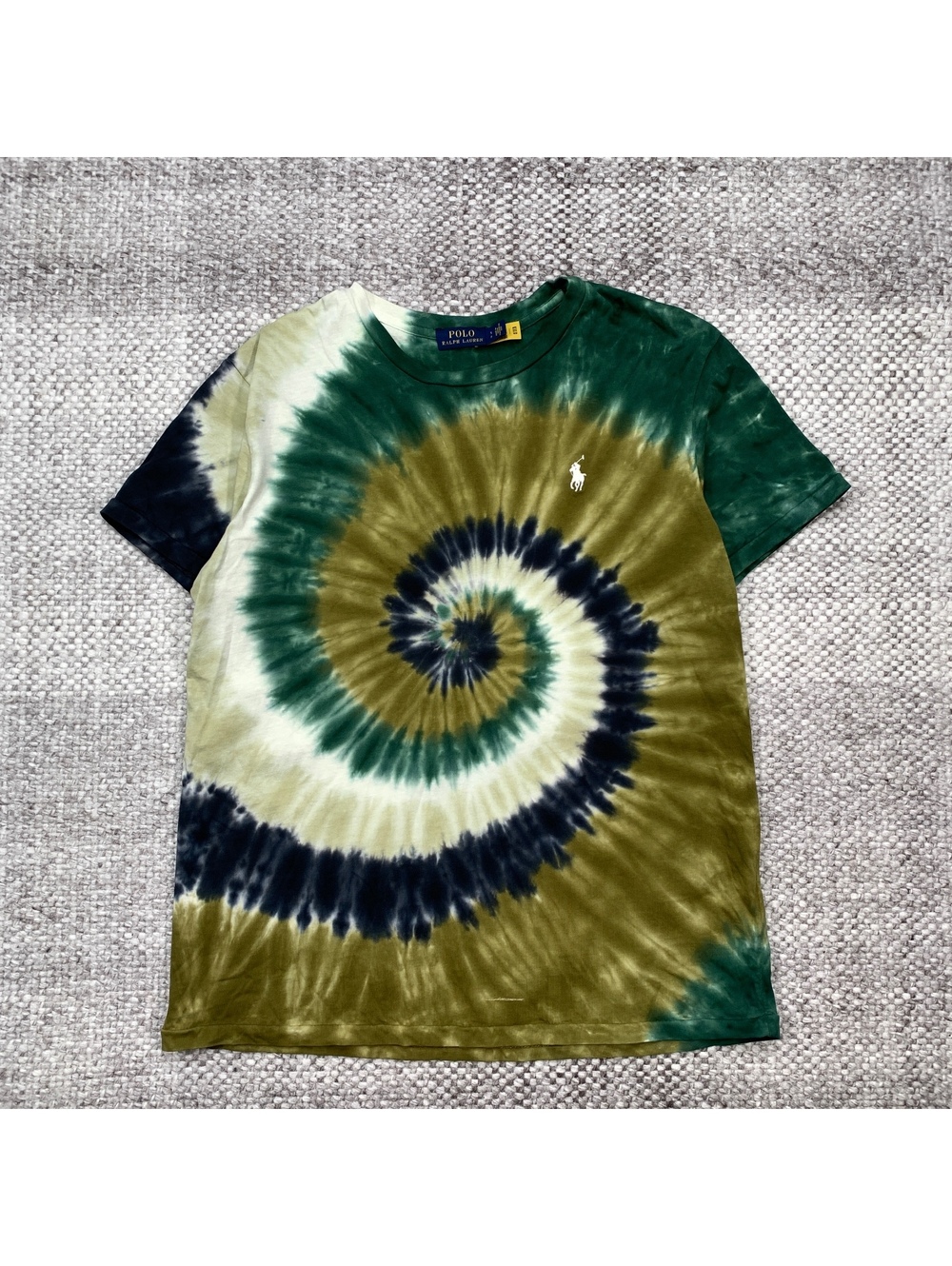 Polo Ralph Lauren Men's Tie-Dye Spiral Short Sleeve T-Shirt - Size Small